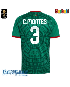 Mexic Cesar Montes #3 Tricou Fotbal Replică Mondial 2026 Barbati Acasa